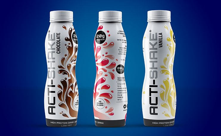 acti-shake, bottle branding, hydration